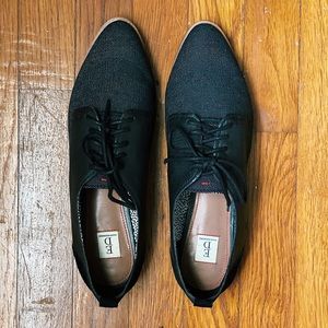 ED Ellen Degeneres Black Oxford Flats